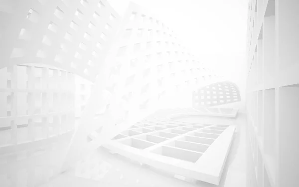 Interior liso blanco abstracto vacío . — Foto de Stock