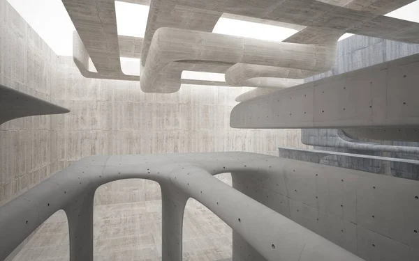 Boş beton odası iç — Stok fotoğraf