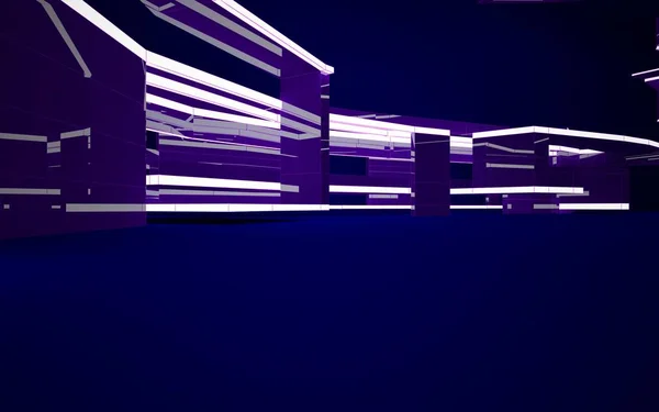 Interior liso violeta vacío —  Fotos de Stock