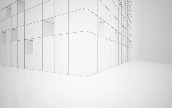 Abstract white interior — Stock Photo, Image