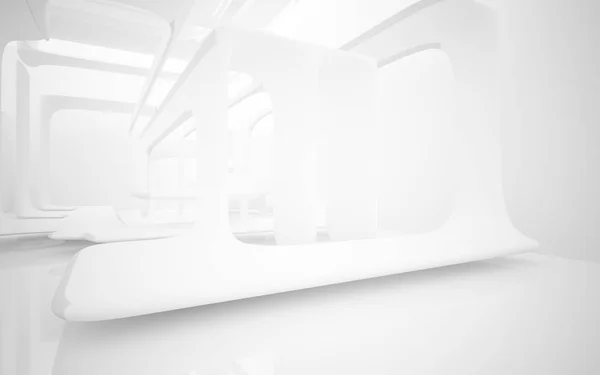 Boş beyaz soyut odası iç — Stok fotoğraf