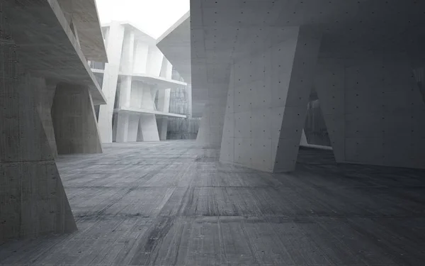 Abstracte interieur van beton — Stockfoto
