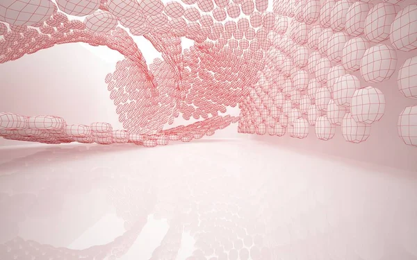 Chambre abstraite vide rose intérieur — Photo