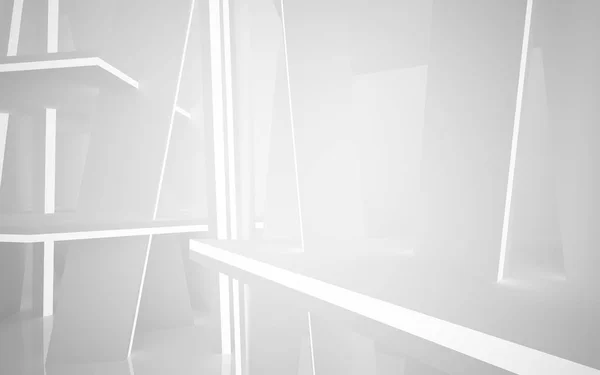 Interior putih abstrak — Stok Foto
