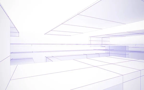 Empty white abstract room interior — Stock Photo, Image