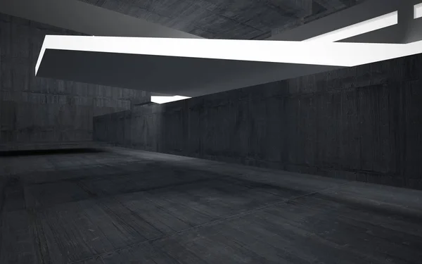 Boş karanlık soyut kahverengi beton Oda — Stok fotoğraf