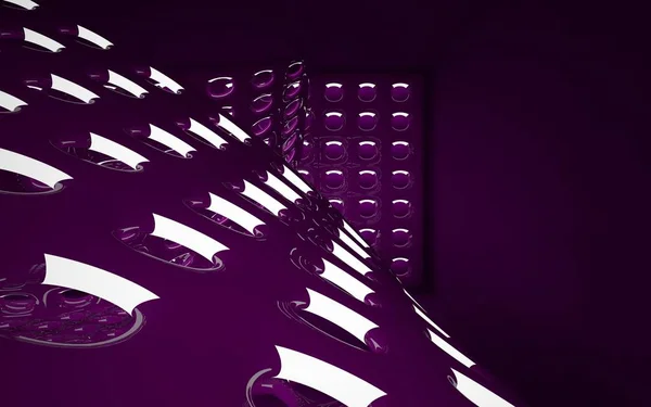 Purple interior of future — Stock Photo, Image
