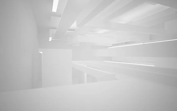 Empty white abstract room interior — Stock Photo, Image