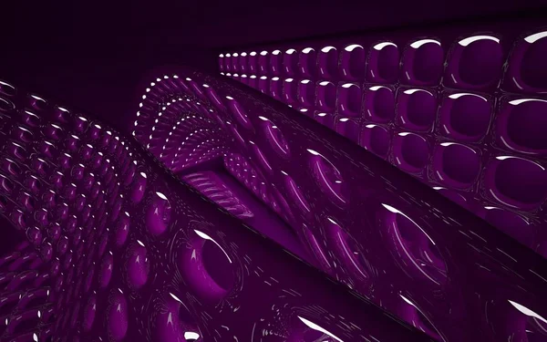 Intérieur violet du futur — Photo