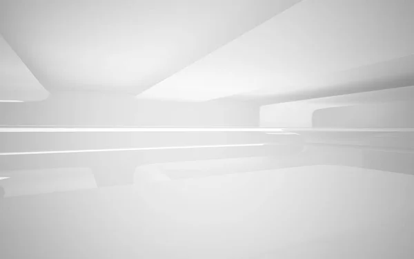 Interior ruang abstrak putih kosong — Stok Foto