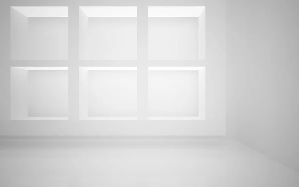 Empty abstract white smooth interior. — Stock Photo, Image