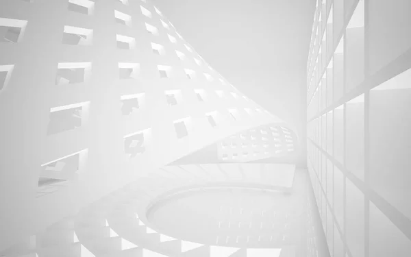 Empty abstract white smooth interior. — Stock Photo, Image