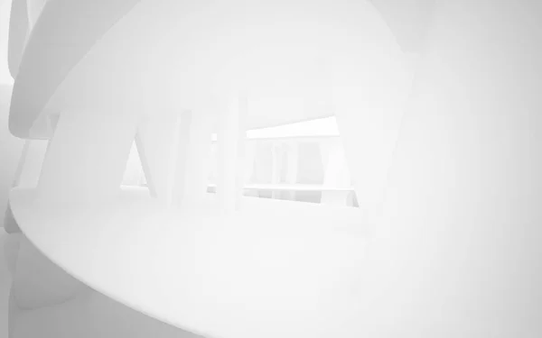 Interior branco liso abstrato — Fotografia de Stock