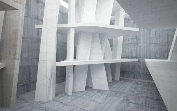 Interior abstrato do concreto — Fotografia de Stock