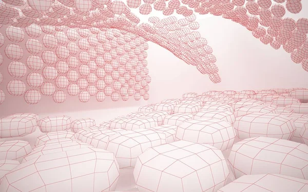 Chambre abstraite vide rose intérieur — Photo