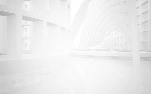 Abstrato vazio interior liso branco . — Fotografia de Stock