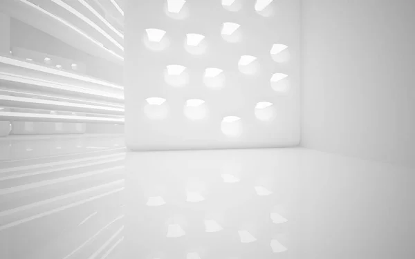 Astratto liscio interno bianco — Foto Stock