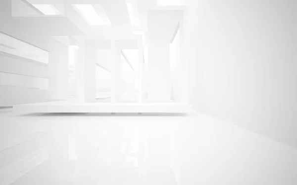 Pusty pokój Abstrakcja Biały wnętrze — Zdjęcie stockowe