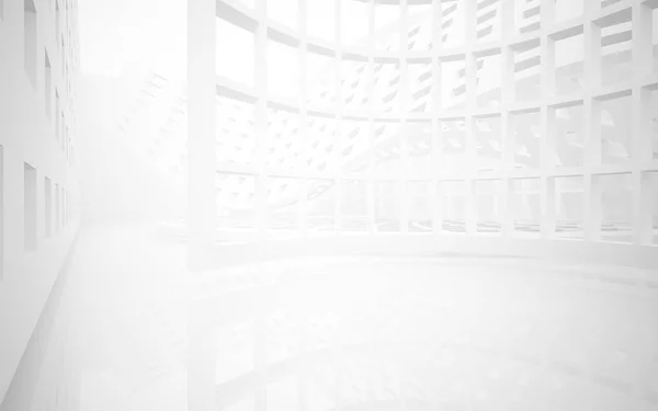 Vide abstrait blanc lisse intérieur . — Photo