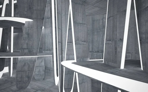 Abstracto interior habitación de hormigón — Foto de Stock