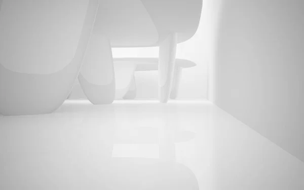 Astratto liscio interno bianco — Foto Stock