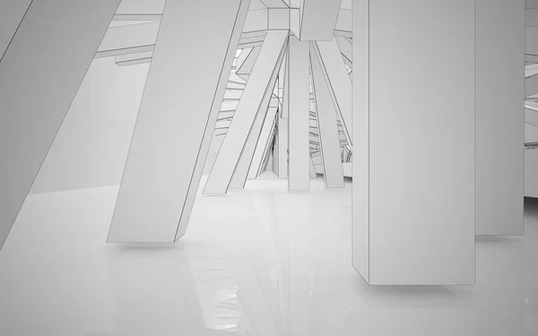 Абстрактний фон білої архітектури . — стокове фото