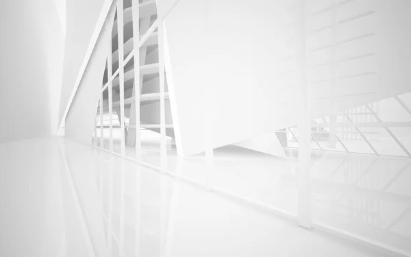 Absztrakt fehér belső — Stock Fotó