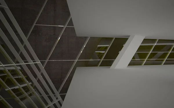 Interiör med geometriska glas linjer — Stockfoto