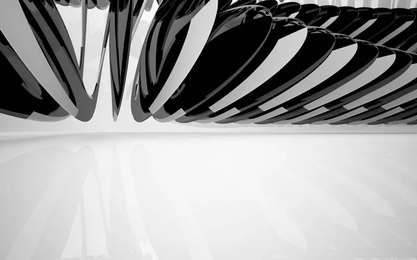 Beyaz içi siyah pürüzsüz nesneleri — Stok fotoğraf