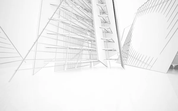 Abstracto interior blanco — Foto de Stock