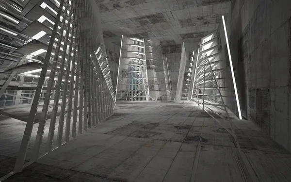 Абстрактний бетонний інтер'єр кімнати — стокове фото