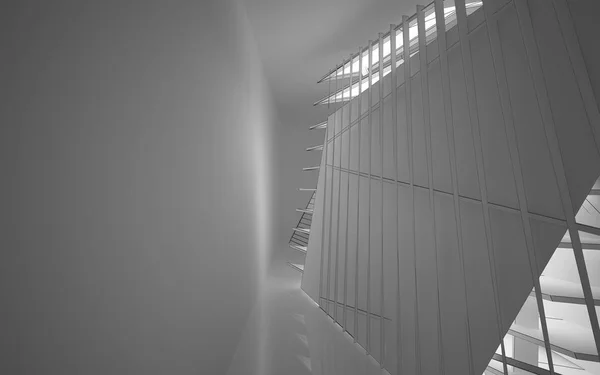 Abstract white interior — Stock Photo, Image