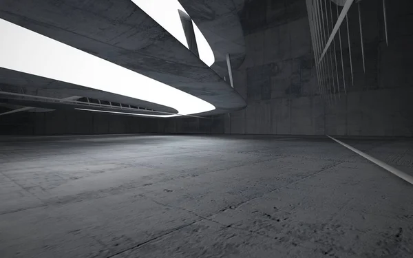 Темний абстрактний бетонний інтер'єр кімнати — стокове фото