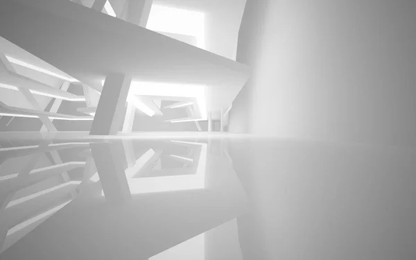 Blanc fond architectural abstrait lisse — Photo