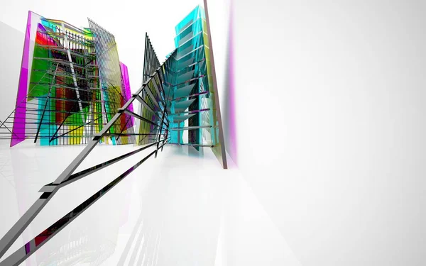 Abstract architectuur interieur — Stockfoto