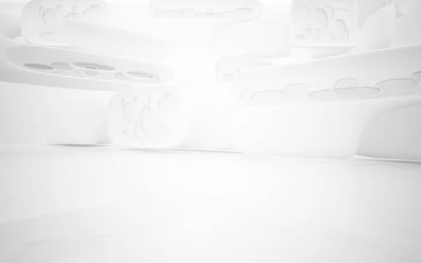 Bianco sfondo architettonico astratto — Foto Stock