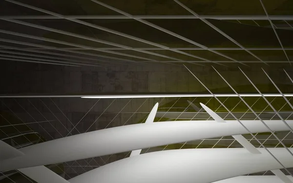Интерьер с геометрическими линиями стекла — стоковое фото