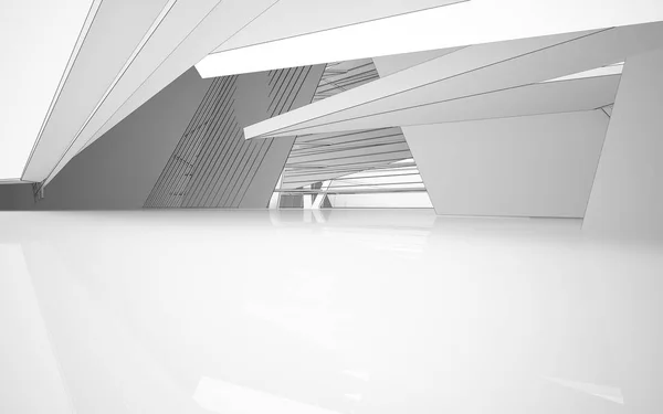 Abstract white interior — Stock Photo, Image