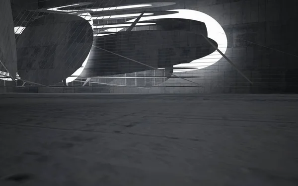 暗い抽象コンクリート部屋インテリア — ストック写真