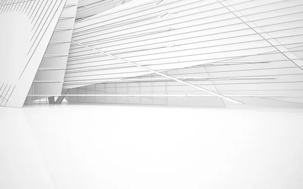 Abstract white interior — Stock Photo, Image