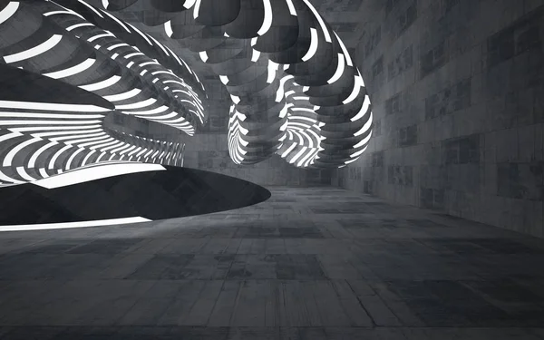 Salle de béton abstrait sombre vide — Photo