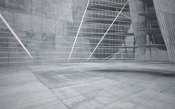 Абстрактный бетонный интерьер помещения — стоковое фото