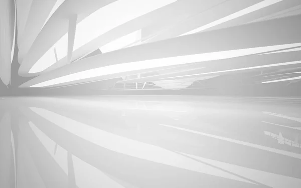 Abstract white interior