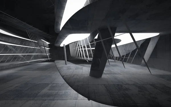 Leerer dunkler abstrakter Betonraum — Stockfoto