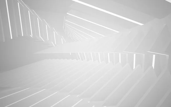White smooth abstract architectural background — Stock Photo, Image