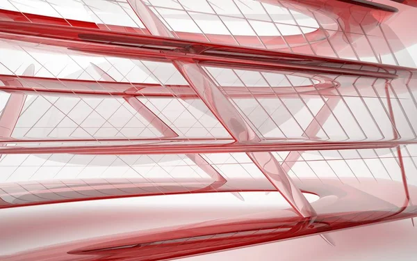 ガラス幾何学的なラインがインテリア — ストック写真