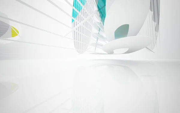 Abstrakt arkitektoniska interiör — Stockfoto