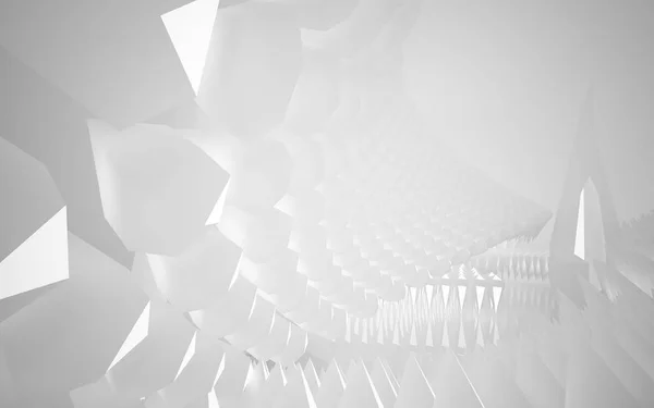 Interiorul alb abstract al viitorului — Fotografie, imagine de stoc
