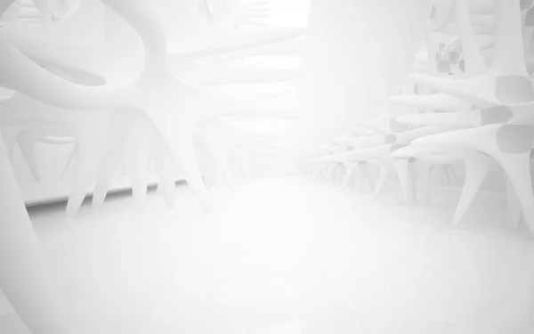 抽象的な白いアーキテクチャの背景. — ストック写真