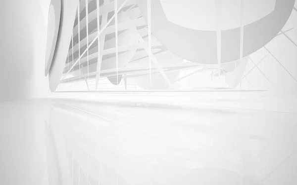 Abstract white interior — Stock Photo, Image